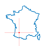 Carte du chef-lieu d'arrondissement de Mézin