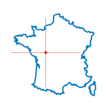 Carte du chef-lieu d'arrondissement de Monts-sur-Guesnes