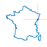 Carte du chef-lieu d'arrondissement de Mulhouse-Ouest