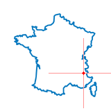 Carte du chef-lieu d'arrondissement d'Orcières