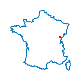 Carte du chef-lieu d'arrondissement d'Ornans