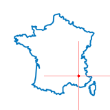 Carte du chef-lieu d'arrondissement d'Orpierre
