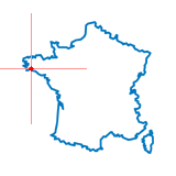 Carte du chef-lieu d'arrondissement de Quimper