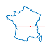 Carte du chef-lieu d'arrondissement de Roanne-Sud