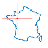 Carte du chef-lieu d'arrondissement de Saint-Berthevin