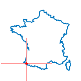 Carte du chef-lieu d'arrondissement de Saint-Étienne-de-Baïgorry