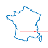 Carte du chef-lieu d'arrondissement de Saint-Étienne-en-Dévoluy