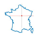 Carte du chef-lieu d'arrondissement de Saint-Fargeau