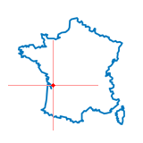 Carte du chef-lieu d'arrondissement de Saint-Genis-de-Saintonge