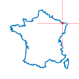 Carte du chef-lieu d'arrondissement de Sarreguemines-Campagne