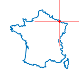 Carte du chef-lieu d'arrondissement de Sierck-les-Bains