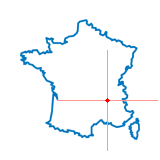 Carte du chef-lieu d'arrondissement de Tain-l'Hermitage