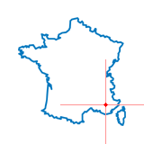 Carte du chef-lieu d'arrondissement de Valensole