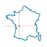 Carte du chef-lieu d'arrondissement de Villefagnan