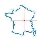 Carte du chef-lieu d'arrondissement d'Yzeure