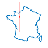 Carte du chef-lieu d'arrondissement d'Alençon  1er Canton