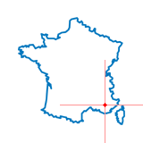 Carte d'Allemagne-en-Provence