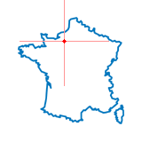 Carte du chef-lieu d'arrondissement d'Amfreville-la-Campagne