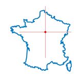 Carte du chef-lieu d'arrondissement d'Amilly