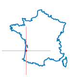 Carte du chef-lieu d'arrondissement d'Arcachon