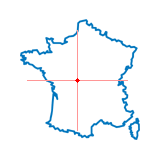 Carte du chef-lieu d'arrondissement d'Argenton-sur-Creuse