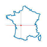 Carte d'Asnières-sur-Blour