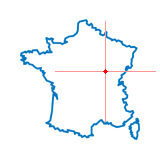 Carte d'Aubigny-lès-Sombernon