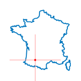 Carte du chef-lieu d'arrondissement d'Auch-Sud-Ouest