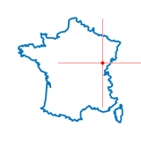 Carte du chef-lieu d'arrondissement d'Audeux