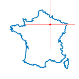 Carte d'Aulnay-sur-Marne