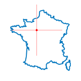 Carte du chef-lieu d'arrondissement d'Authon-du-Perche