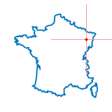 Carte du chef-lieu d'arrondissement de Baccarat