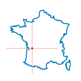 Carte du chef-lieu d'arrondissement de Barbezieux-Saint-Hilaire