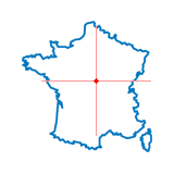Carte du chef-lieu d'arrondissement de Baugy