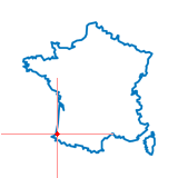 Carte du chef-lieu d'arrondissement de Bayonne