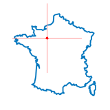 Carte du chef-lieu d'arrondissement de Bazoches-sur-Hoëne