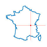 Carte du chef-lieu d'arrondissement de Beaujeu