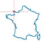 Carte du chef-lieu d'arrondissement de Beaumont-Hague