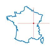Carte du chef-lieu d'arrondissement de Beaune-Sud
