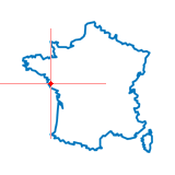 Carte du chef-lieu d'arrondissement de Beauvoir-sur-Mer