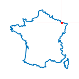 Carte du chef-lieu d'arrondissement de Behren-lès-Forbach