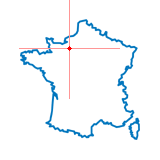 Carte du chef-lieu d'arrondissement de Bernay-Est