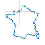 Carte du chef-lieu d'arrondissement de Bolbec