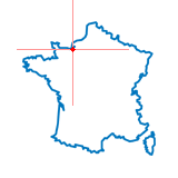 Carte de Bonneville-sur-Touques