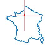 Carte du chef-lieu d'arrondissement de Bonnières-sur-Seine