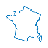 Carte de Bors (Canton de Baignes-Sainte-Radegonde)