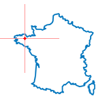 Carte du chef-lieu d'arrondissement de Bourbriac