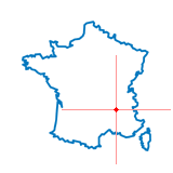 Carte du chef-lieu d'arrondissement de Bourg-lès-Valence
