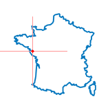 Carte du chef-lieu d'arrondissement de Bourgneuf-en-Retz