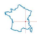 Carte du chef-lieu d'arrondissement de Bourgoin-Jallieu-Sud